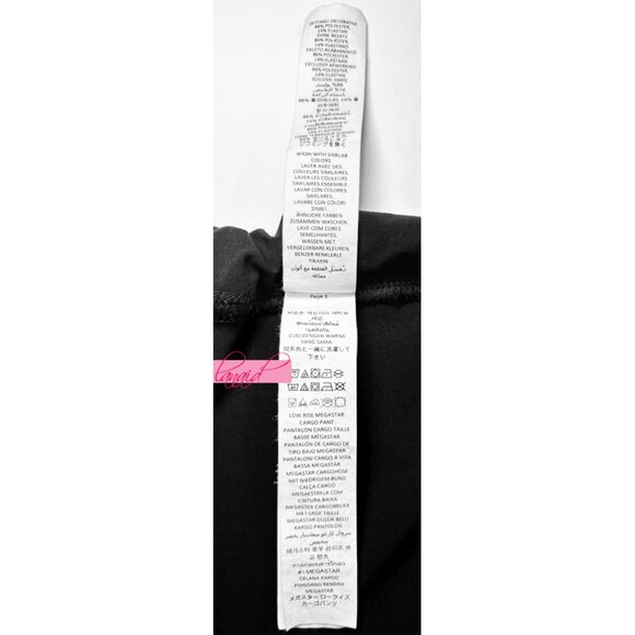 Alo Megastar Cargo Pants Black High OR Low Rise Hiking Utility Track Joggers M - Picture 16 of 16